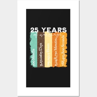 25th Wedding Anniversary Posters and Art